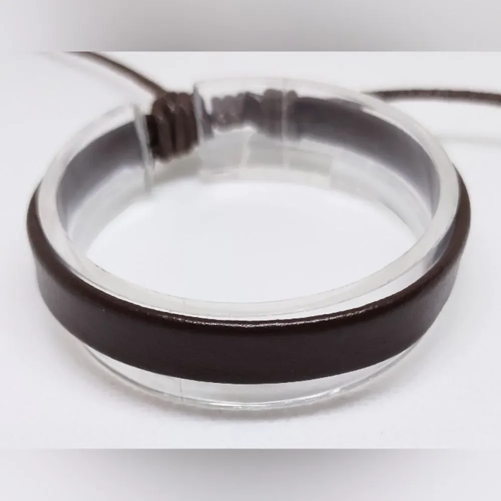 Men's bracelet leather brown‎ new e99